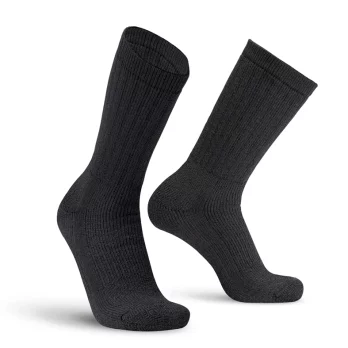 worik calza merino heavy half cut black