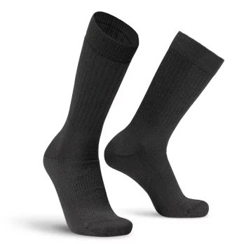 worik calza walker merino half cut black